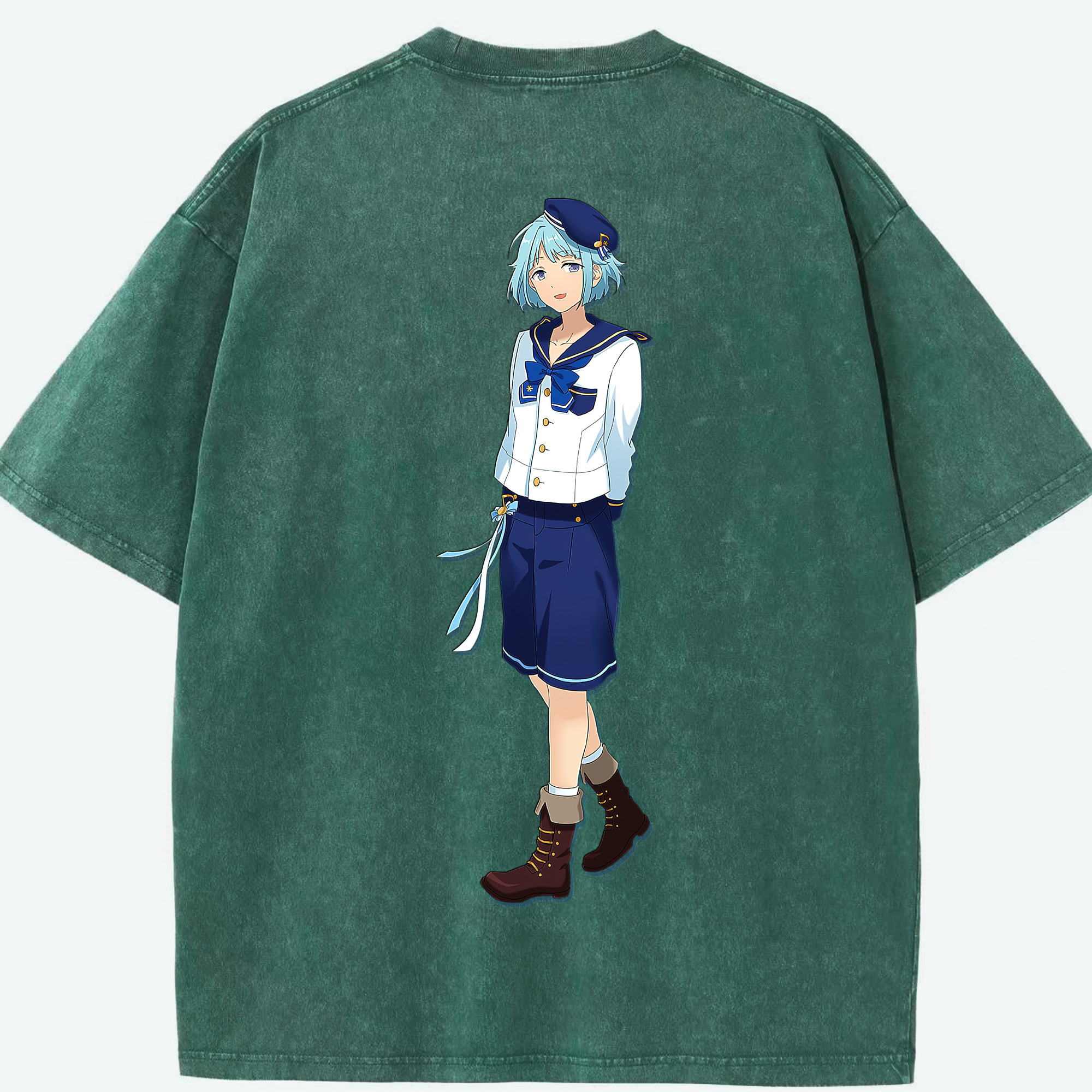 （画像用） あんさんぶるスターズ! Ensemble Stars 綿100% ヴィンテージ風 半袖Tシャツ（背面プリント）